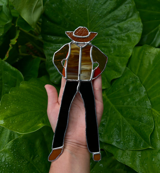 Stained glass Cowboy