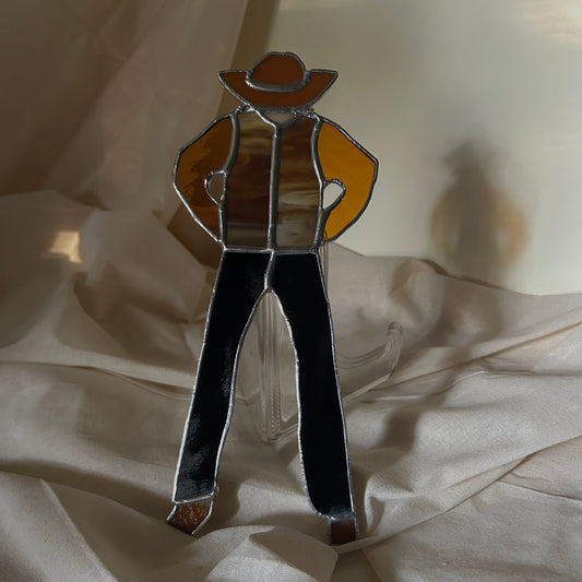 Stained glass Cowboy