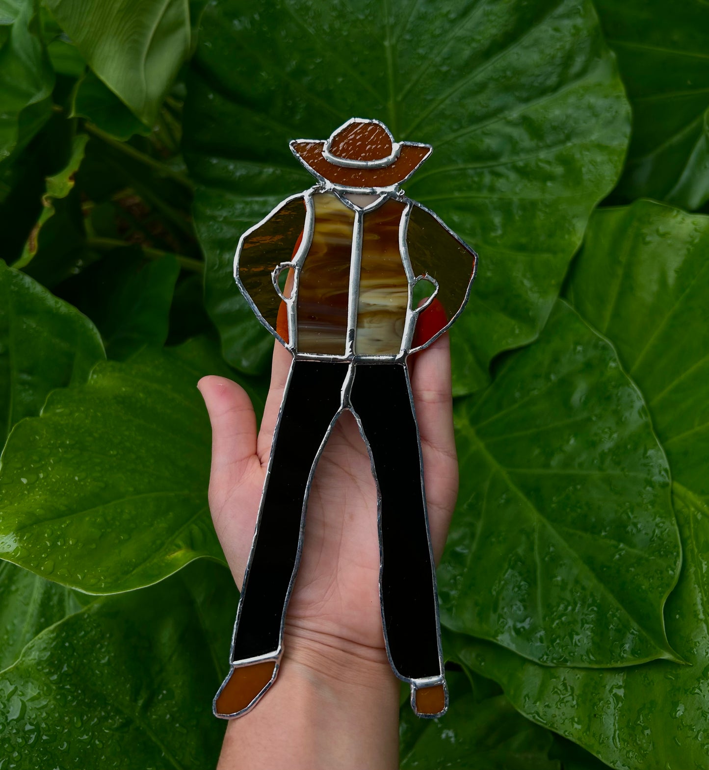 Stained glass Cowboy