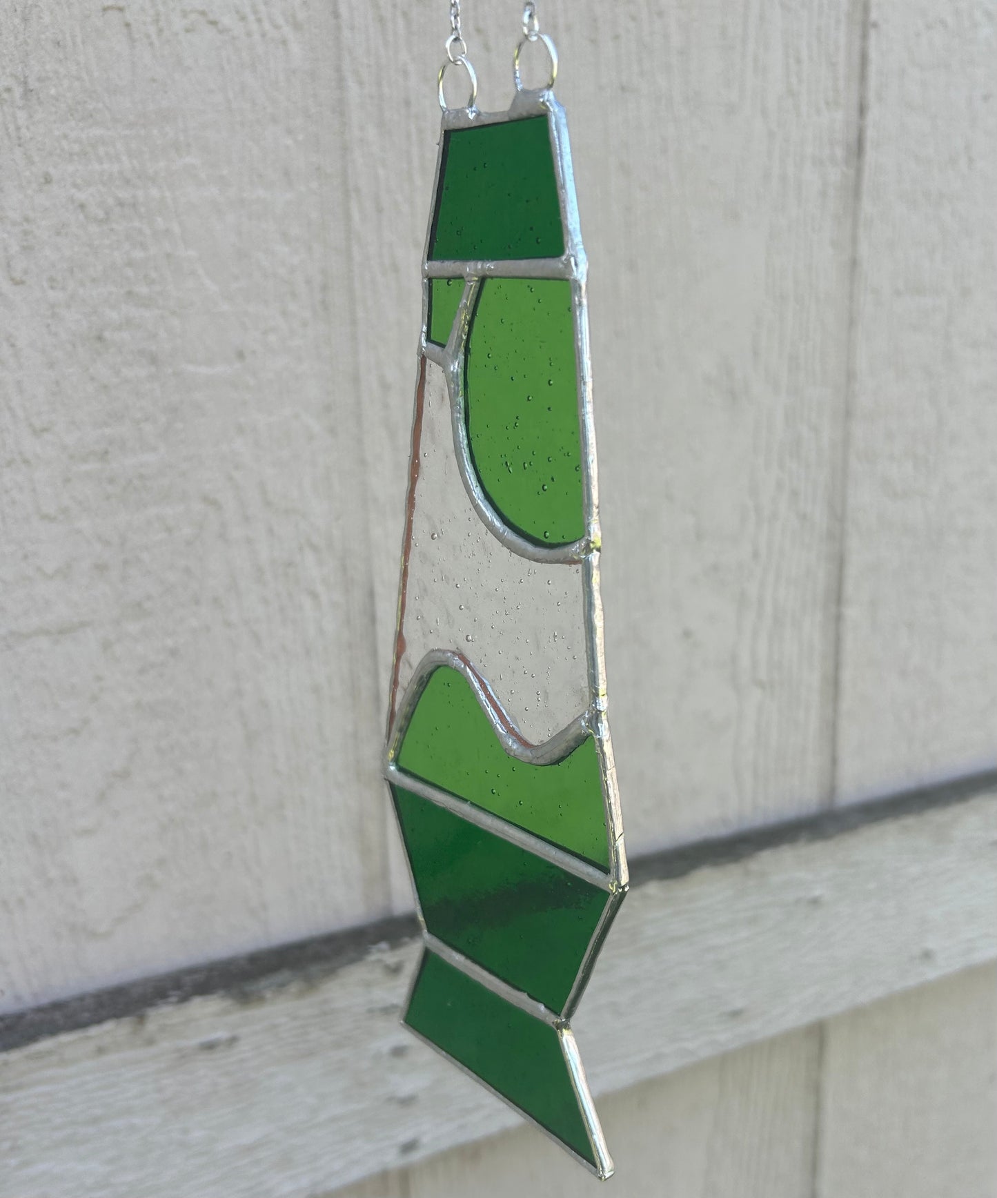 Medium Lava Lamp Stained Glass Window Piece